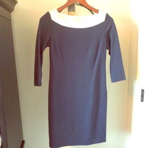 Banana Republic boat neck jersey dress. 3/4 sleeve